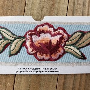 Floral Boho Choker Necklace